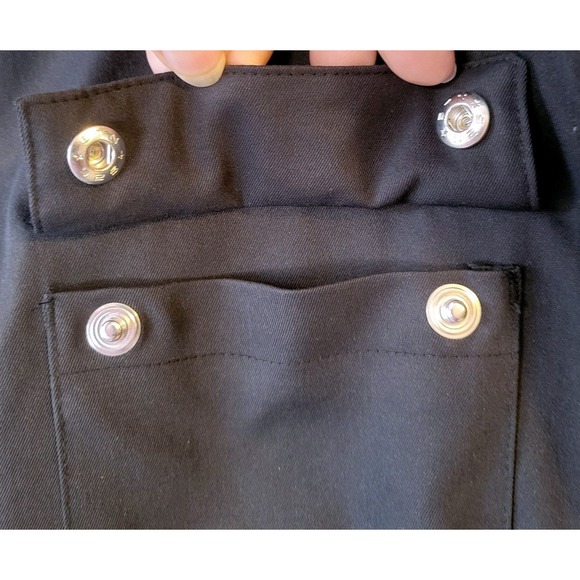 Nike Sportswear Black Cargo Utility Jumpsuit One Piece Women's Sz M Large Swoosh - Picture 8 of 16